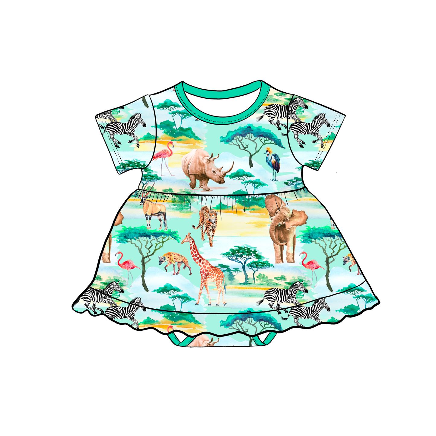 Safari Bodysuit Twirl