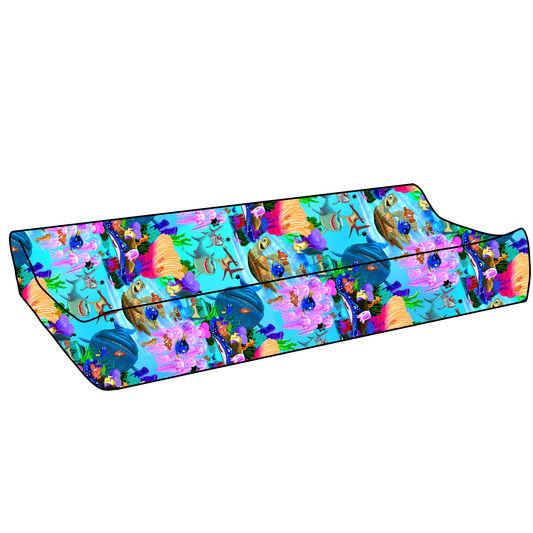 Fish Are Friends Bamboo Changing Pad Cover