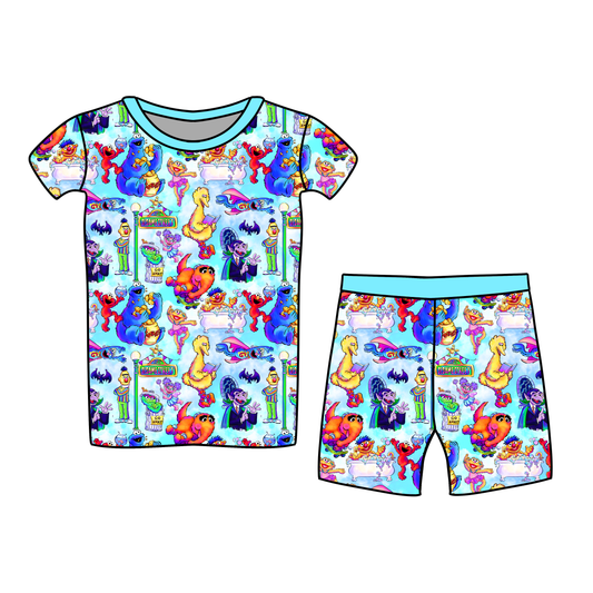 Sunny Days Short Sleeve & Shorts Two-Piece Pajama Set