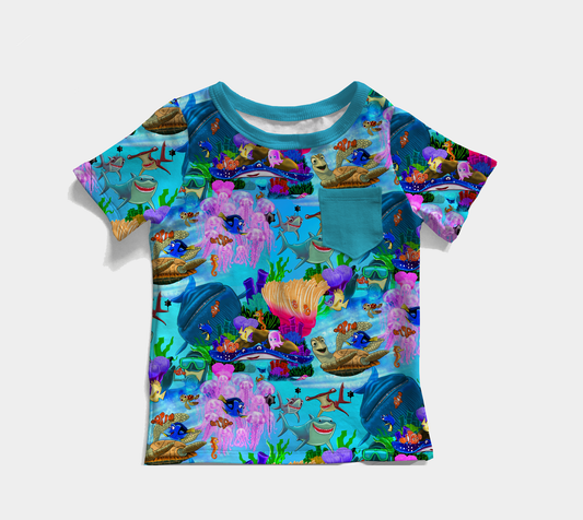 Fish Are Friends Pocket Tee
