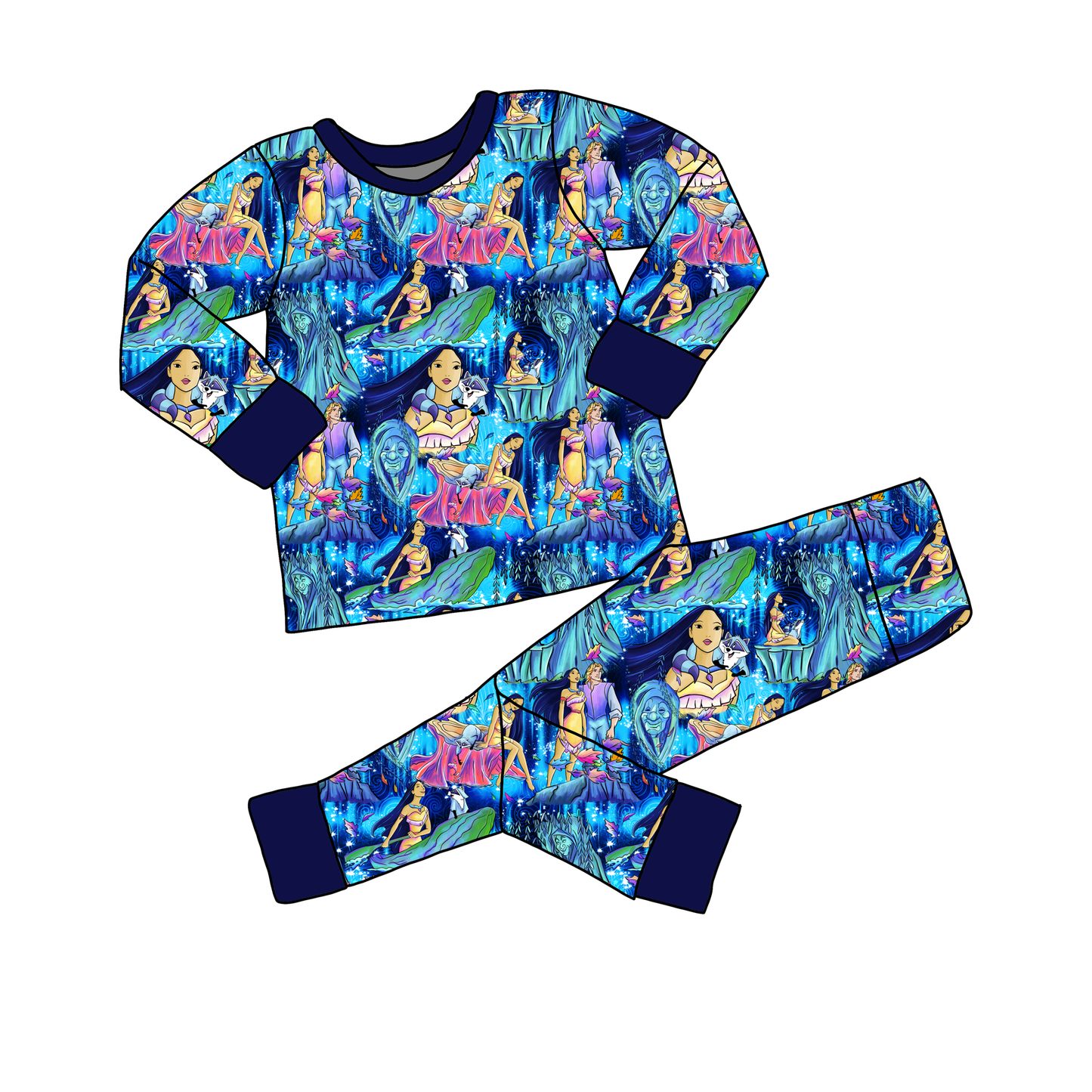 Colors Of The Wind Two-Piece Pajama Set