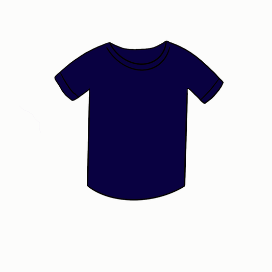 Adult Short Sleeve Top- Navy Blue