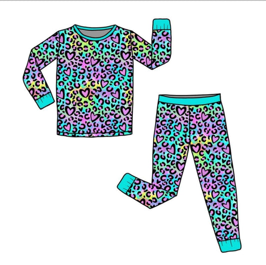 Lovely Leopard Two-Piece Pajama Set