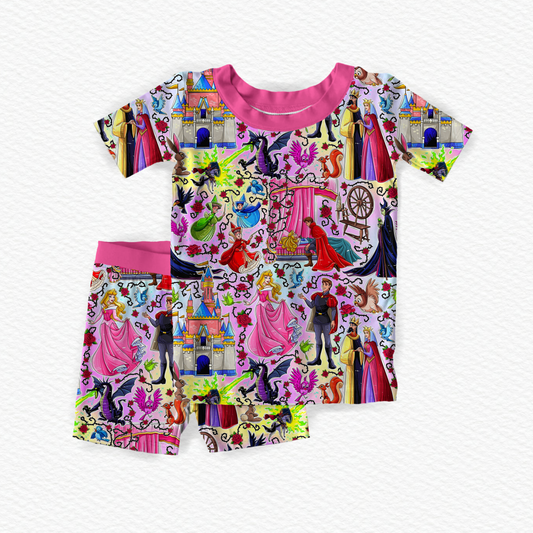 Briar Rose Short Sleeve & Shorts Two-Piece Pajama Set