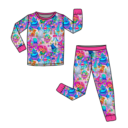 True Colors- Pink Two-Piece Pajama Set