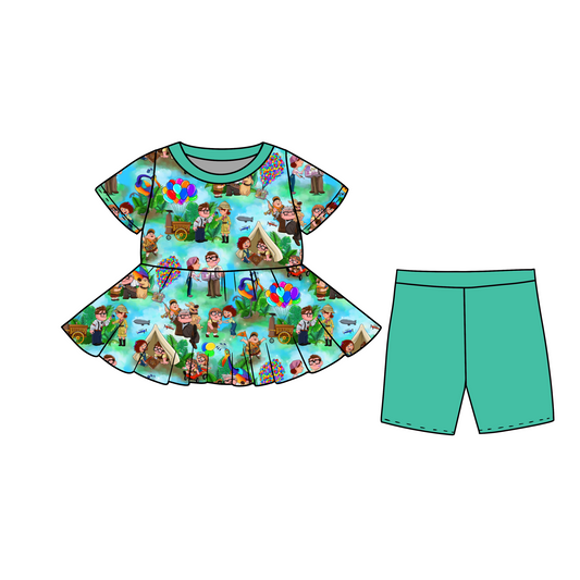 The Greatest Adventure Peplum/Shorts Set