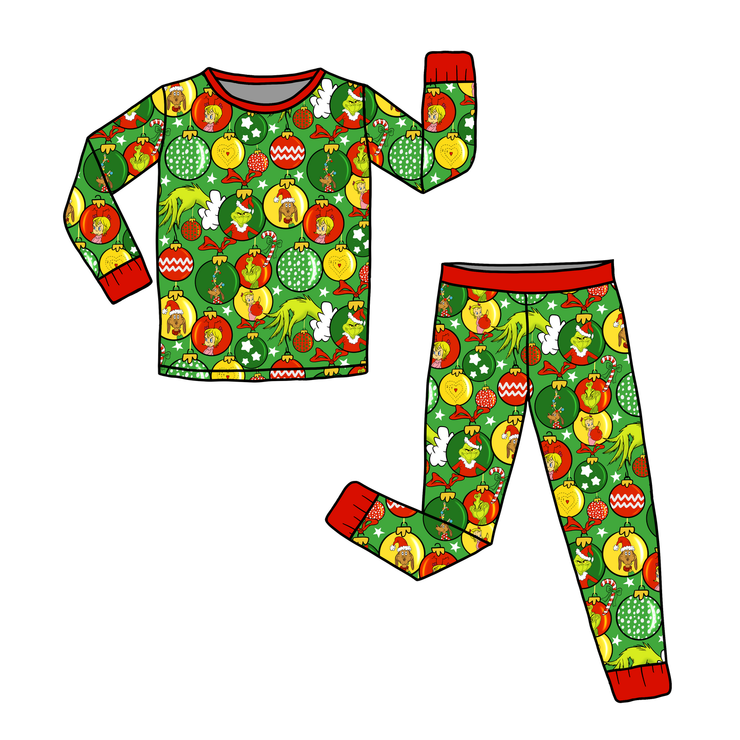 Exclusive Ornaments Two-Piece Pajama Set