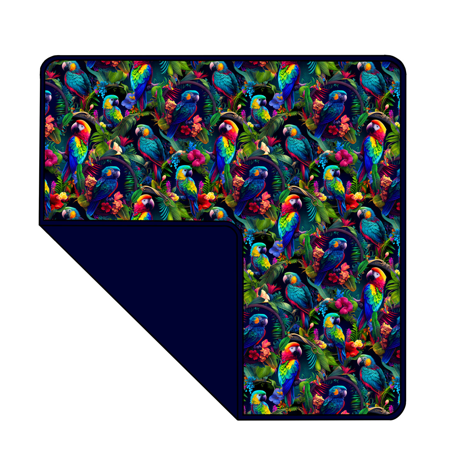 Birds of Paradise Bamboo Quilted Blanket