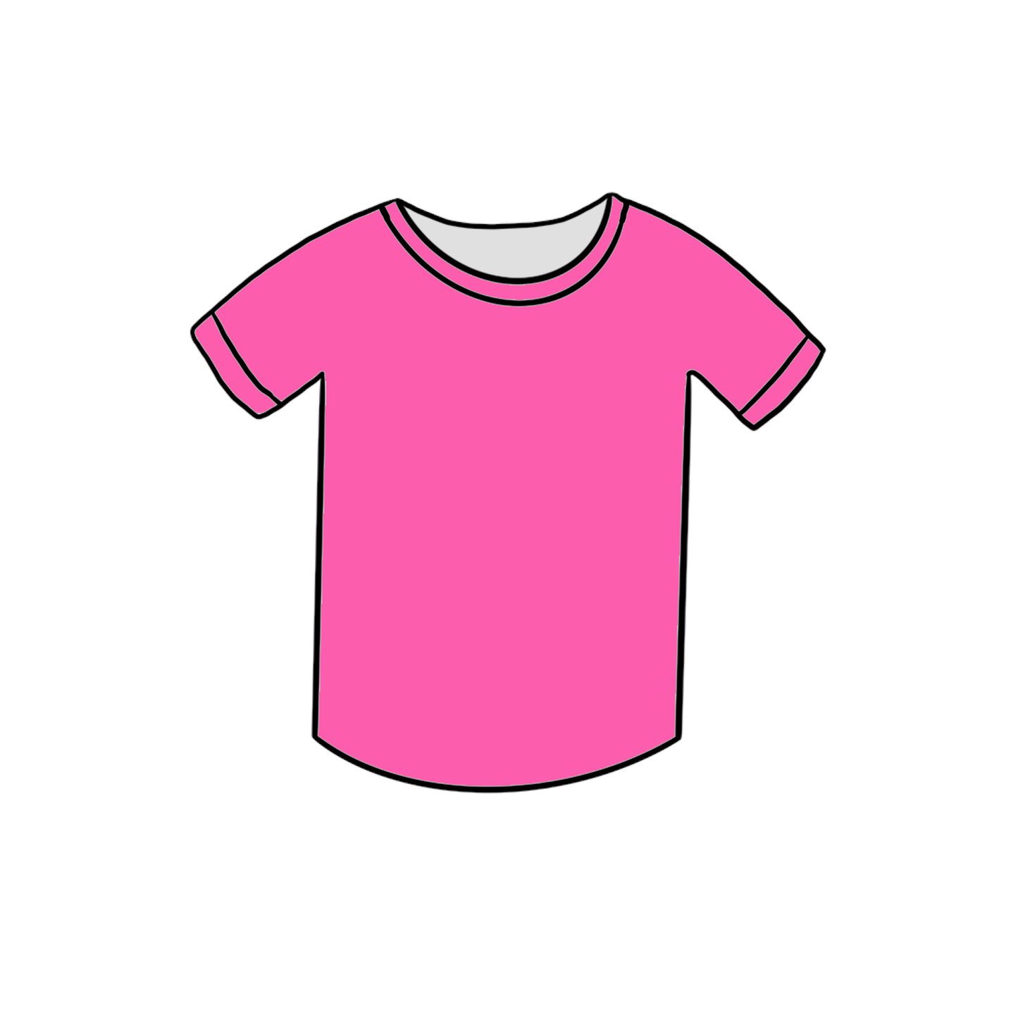 So Fetch Solid Pink Adult Short Sleeve Top