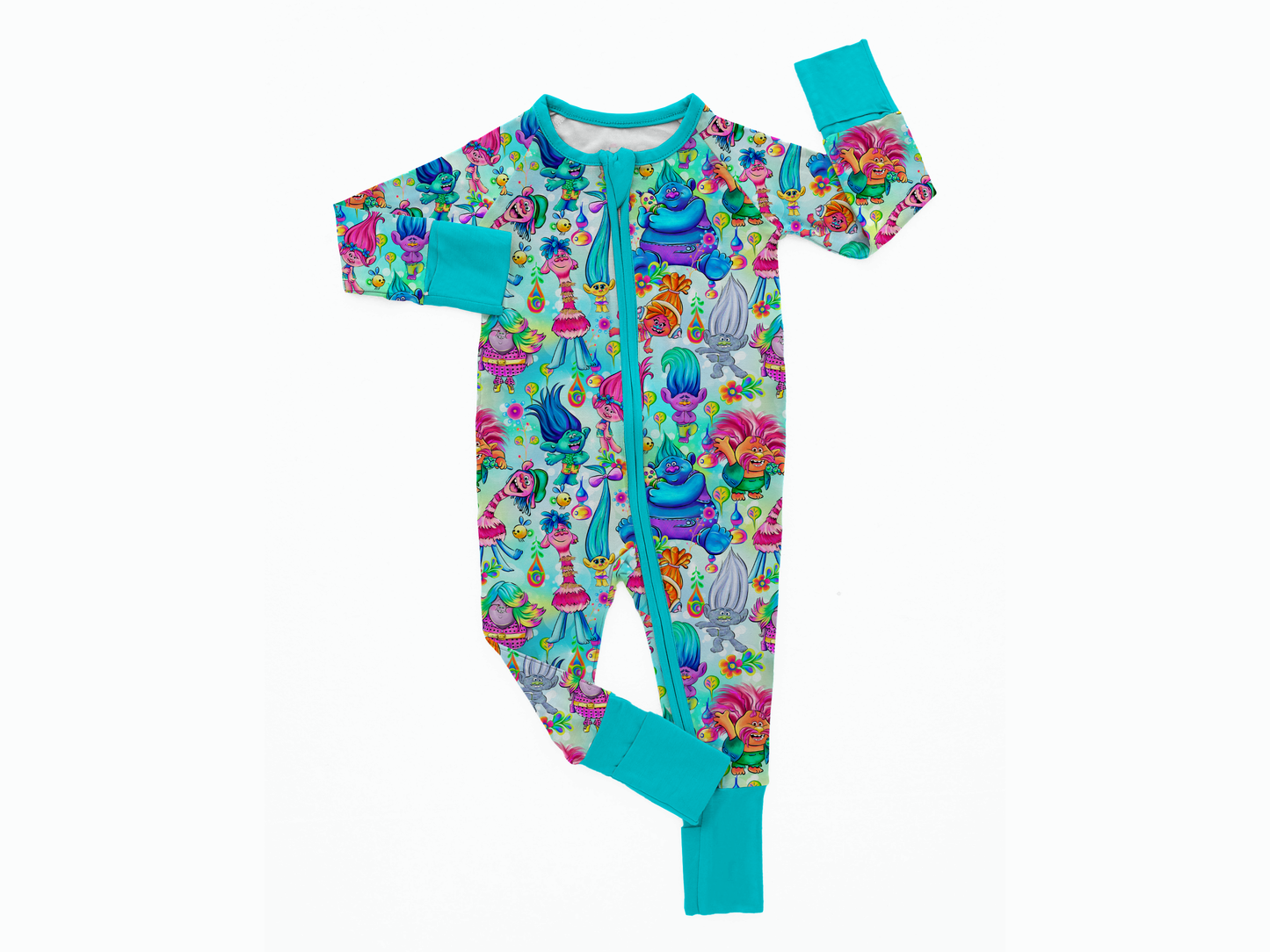 True Colors- Blue Convertible Zip Romper