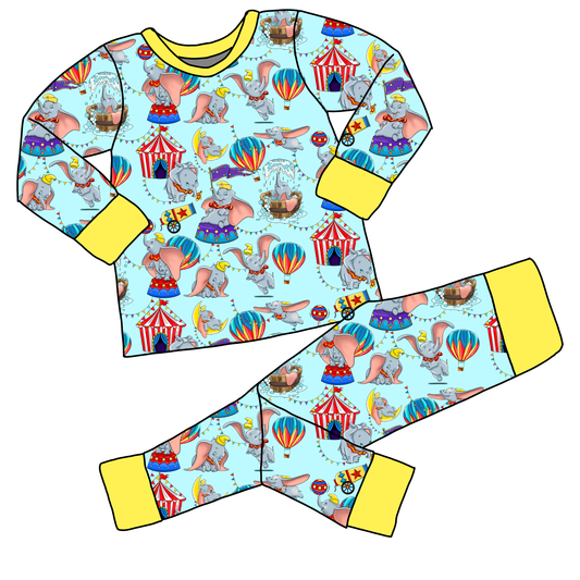 Big Top YELLOW Two-Piece Pajama Set
