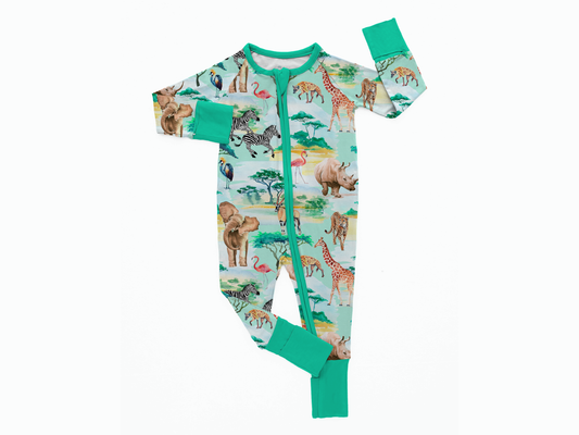 Safari Convertible Zip Romper